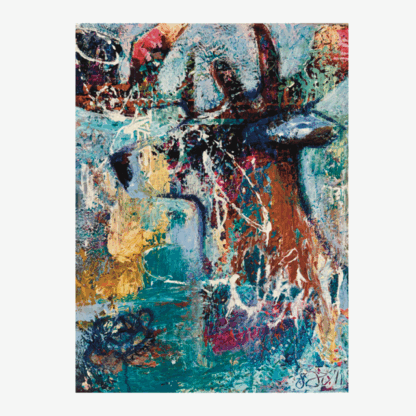 Abstract Art | Murdo - Sea Warrior | Animal | Deer | Original Artwork