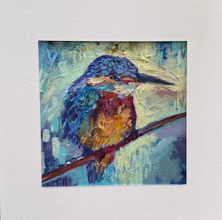 🔴 SOLD Kingfisher - Original Artwork