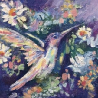 Hummingbird Amongst The Daisies