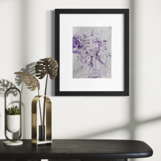 Closer to my Dreams | Original Artwork | Artist Study Sketch | Blue