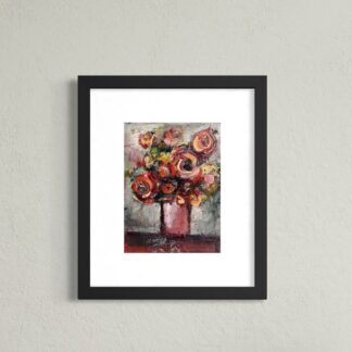 The Burgundy Vase | Original Artwork | Oil Painting