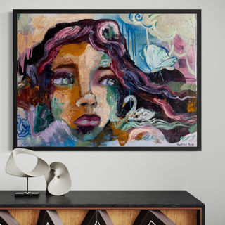 Where the Wild Things Remember | Original Artwork | Expressive Abstract | Portrait | Oil Painting