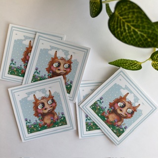 Sticker | Planner | Laptop | Journal | Highland Cow