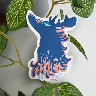 Stickers | Planner Sticker | Laptop Sticker | Bottle Sticker | Blue Fantasy Stag | Sticker