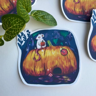 Journal Sticker | Planner Sticker Laptop Sticker | Pumpkin Sticker