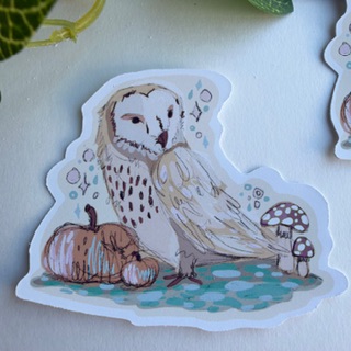 Sticker | Laptop | Planner | Owl | Gift